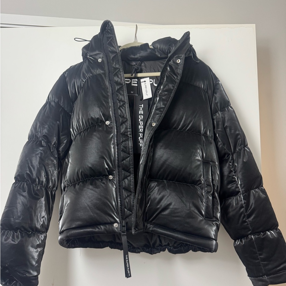 Aritzia The Super Puff Black Puffer Jacket